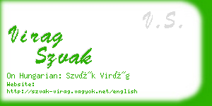 virag szvak business card